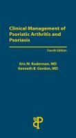 Clinical Management of Psoriatic Arthritis and Psoriasis, 4E Cover