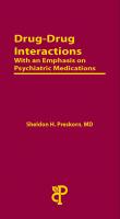 Drug-Drug Interactions With an Emphasis on Psychiatric Medications Cover